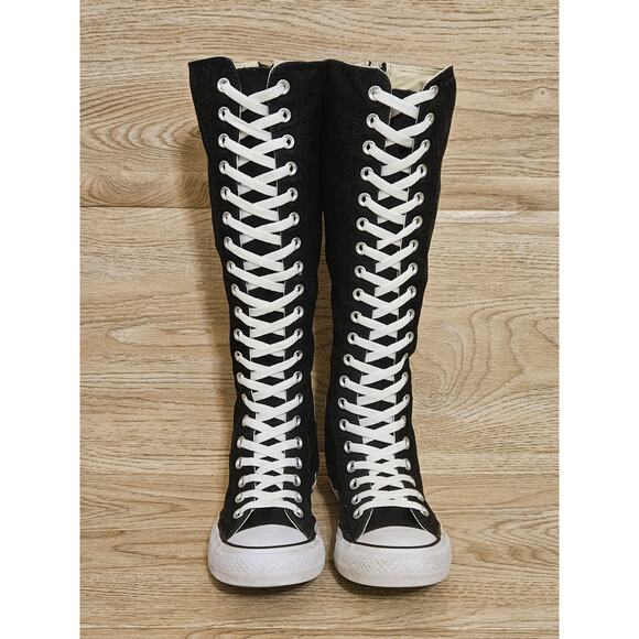 Converse All-Star Chuck Taylor XXHI Black Knee High Sneakers Size Womens 7 Men 5 - Picture 3 of 12